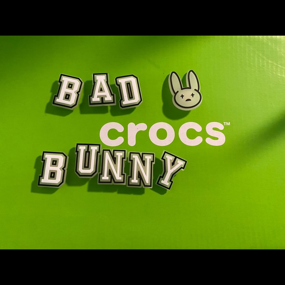 Bad Bunny Letter jibbitz glow in the dark